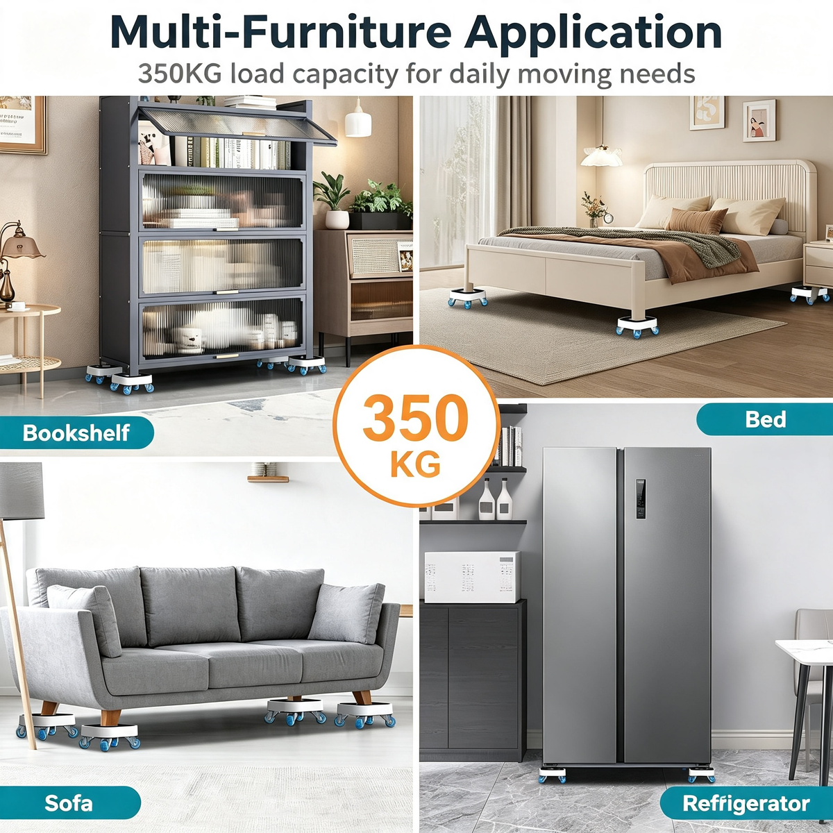 Heavy‑Duty Furniture Moving Dolly Set with Lifting Tool
