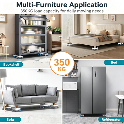 Heavy‑Duty Furniture Moving Dolly Set with Lifting Tool