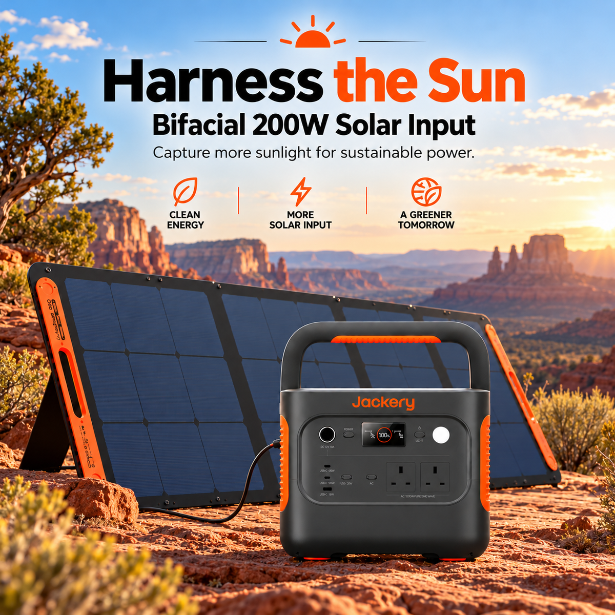 1070Wh Solar Generator Kit + FREE 200W Solar Panel (Limited BOGO)